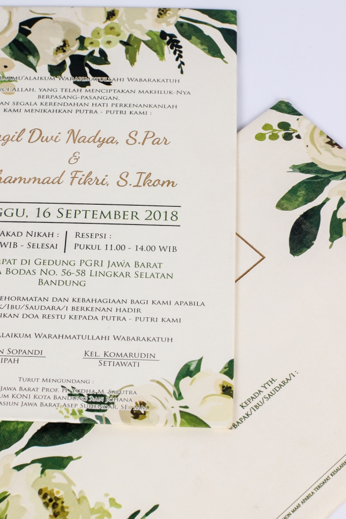 undangan pernikahan unik dan bermanfaat – IG : @airaweddinginvitation